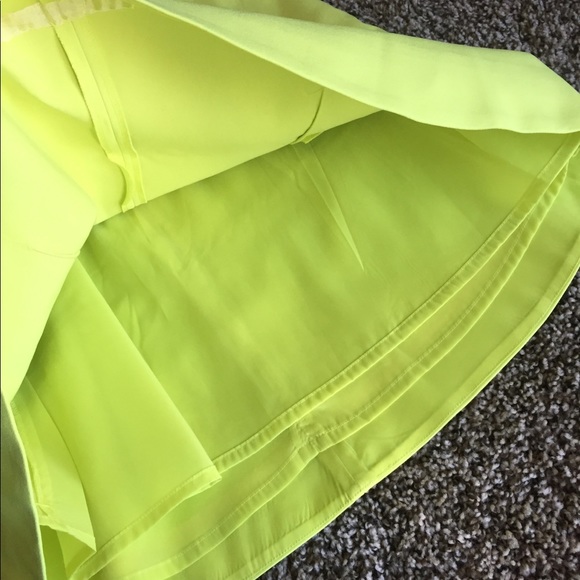 J.Crew Neon Yellow Mini Skirt - Picture 6 of 7